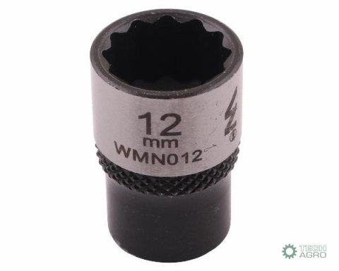 "Nasadka dwunastokątna 1/4"". 12 mm. CrV 0BV30. DIN 3124. Waryński "Nasadka dwunastokątna 1/4"". 12 mm. CrV 0BV30. DIN 3124. Waryński