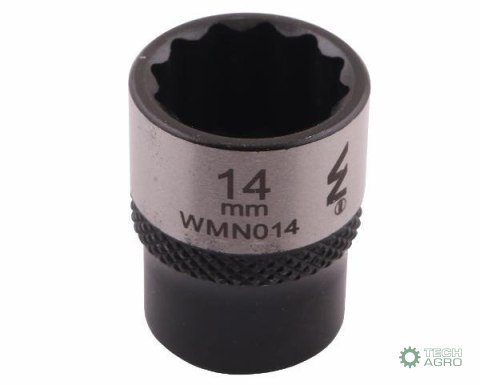 "Nasadka dwunastokątna 1/4"". 14 mm. CrV 0BV30. DIN 3124. Waryński "Nasadka dwunastokątna 1/4"". 14 mm. CrV 0BV30. DIN 3124. Waryński