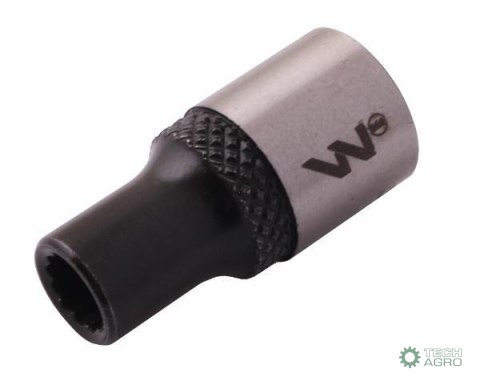 "Nasadka dwunastokątna 1/4"". 4 mm. CrV5 BV30. DIN 3124. Waryński "Nasadka dwunastokątna 1/4"". 4 mm. CrV5 BV30. DIN 3124. Waryński