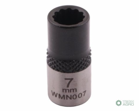 "Nasadka dwunastokątna 1/4"". 7 mm. CrV5 BV30. DIN 3124. Waryński "Nasadka dwunastokątna 1/4"". 7 mm. CrV5 BV30. DIN 3124. Waryński