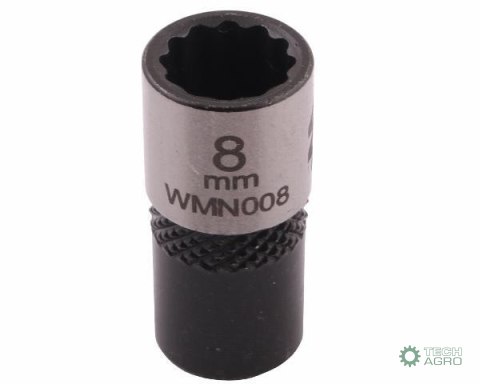 "Nasadka dwunastokątna 1/4"". 8 mm. CrV5 BV30. DIN 3124. Waryński "Nasadka dwunastokątna 1/4"". 8 mm. CrV5 BV30. DIN 3124. Waryński