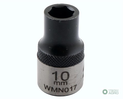"Nasadka sześciokątna 1/2"". 10 mm. CrV5 BV30. DIN 3124. Waryński "Nasadka sześciokątna 1/2"". 10 mm. CrV5 BV30. DIN 3124. Waryński