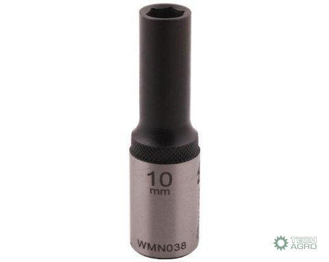 "Nasadka sześciokątna 1/2"". 10 mm. dług . CrV50BV30. DIN 3124. Waryński "Nasadka sześciokątna 1/2"". 10 mm. dług . CrV50BV30. DIN 3124. Waryński