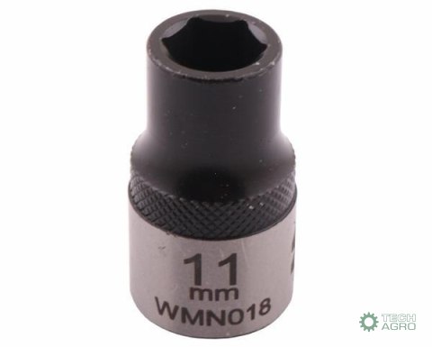"Nasadka sześciokątna 1/2"". 11 mm. CrV5 BV30. DIN 3124. Waryński "Nasadka sześciokątna 1/2"". 11 mm. CrV5 BV30. DIN 3124. Waryński