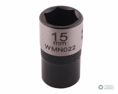 "Nasadka sześciokątna 1/2"". 15 mm. CrV5 BV30. DIN 3124. Waryński "Nasadka sześciokątna 1/2"". 15 mm. CrV5 BV30. DIN 3124. Waryński