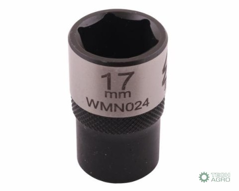 "Nasadka sześciokątna 1/2"". 17 mm. CrV5 BV30. DIN 3124. Waryński "Nasadka sześciokątna 1/2"". 17 mm. CrV5 BV30. DIN 3124. Waryński