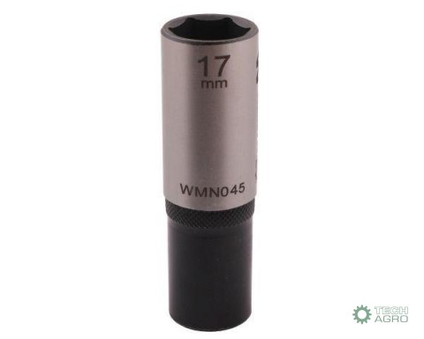 "Nasadka sześciokątna 1/2"". 17 mm. dług . CrV50BV30. DIN 3124. Waryński "Nasadka sześciokątna 1/2"". 17 mm. dług . CrV50BV30. DIN 3124. Waryński
