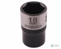 "Nasadka sześciokątna 1/2"". 18 mm. CrV5 BV30. DIN 3124. Waryński