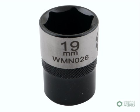 "Nasadka sześciokątna 1/2"". 19 mm. CrV5 BV30. DIN 3124. Waryński "Nasadka sześciokątna 1/2"". 19 mm. CrV5 BV30. DIN 3124. Waryński