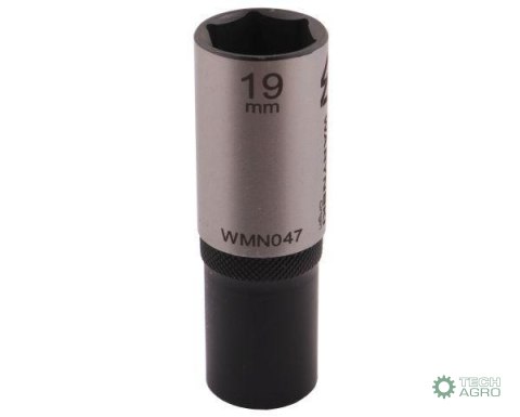 "Nasadka sześciokątna 1/2"". 19 mm. dług . CrV50BV30. DIN 3124. Waryński "Nasadka sześciokątna 1/2"". 19 mm. dług . CrV50BV30. DIN 3124. Waryński