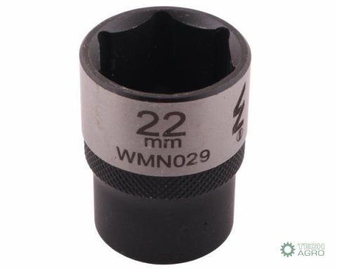 "Nasadka sześciokątna 1/2"". 22 mm. CrV5 BV30. DIN 3124. Waryński "Nasadka sześciokątna 1/2"". 22 mm. CrV5 BV30. DIN 3124. Waryński