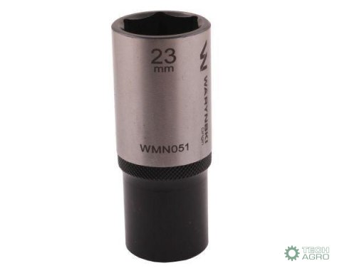 "Nasadka sześciokątna 1/2"". 23 mm. dług . CrV50BV30. DIN 3124. Waryński "Nasadka sześciokątna 1/2"". 23 mm. dług . CrV50BV30. DIN 3124. Waryński