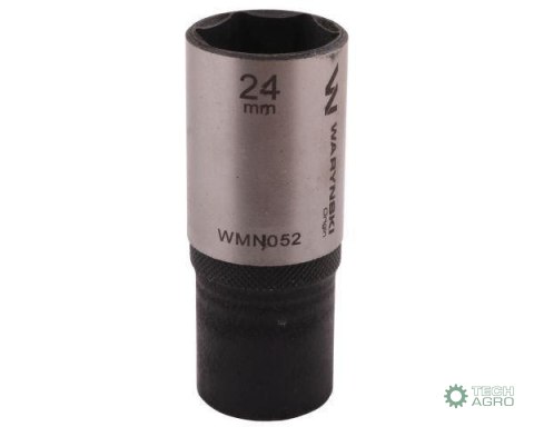 "Nasadka sześciokątna 1/2"". 24 mm. dług . CrV50BV30. DIN 3124. Waryński "Nasadka sześciokątna 1/2"". 24 mm. dług . CrV50BV30. DIN 3124. Waryński