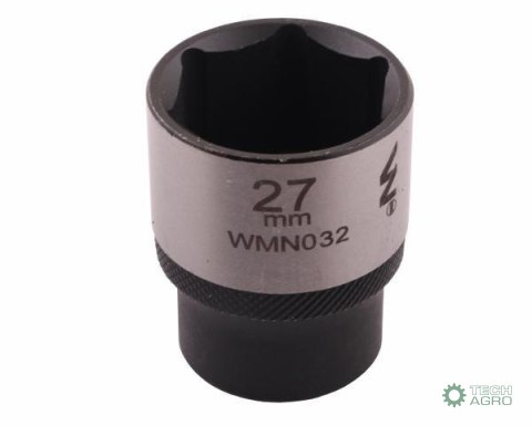 "Nasadka sześciokątna 1/2"". 27 mm. CrV5 BV30. DIN 3124. Waryński "Nasadka sześciokątna 1/2"". 27 mm. CrV5 BV30. DIN 3124. Waryński