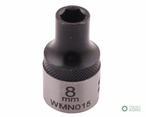 "Nasadka sześciokątna 1/2"". 8 mm. CrV50 V30. DIN 3124. Waryński "Nasadka sześciokątna 1/2"". 8 mm. CrV50 V30. DIN 3124. Waryński