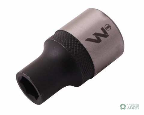 "Nasadka sześciokątna 1/2"". 9 mm. CrV50 V30. DIN 3124. Waryński "Nasadka sześciokątna 1/2"". 9 mm. CrV50 V30. DIN 3124. Waryński