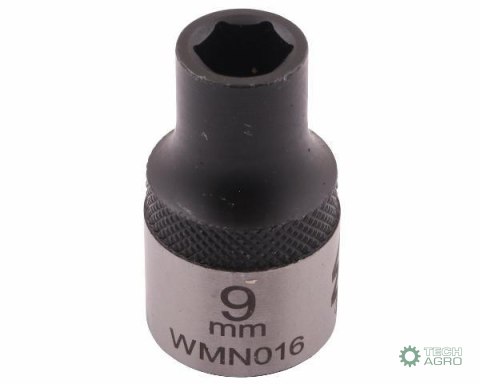 "Nasadka sześciokątna 1/2"". 9 mm. CrV50 V30. DIN 3124. Waryński "Nasadka sześciokątna 1/2"". 9 mm. CrV50 V30. DIN 3124. Waryński