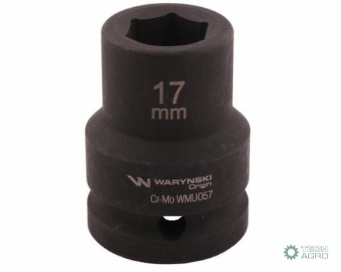 Nasadka udarowa sześciokątna 3/4". 17 mm. CrMo. DIN 3129. Waryński Nasadka udarowa sześciokątna 3/4". 17 mm. CrMo. DIN 3129. Waryński