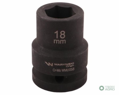 Nasadka udarowa sześciokątna 3/4". 18 mm. CrMo. DIN 3129. Waryński Nasadka udarowa sześciokątna 3/4". 18 mm. CrMo. DIN 3129. Waryński