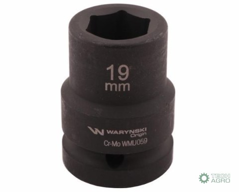 Nasadka udarowa sześciokątna 3/4". 19 mm. CrMo. DIN 3129. Waryński Nasadka udarowa sześciokątna 3/4". 19 mm. CrMo. DIN 3129. Waryński