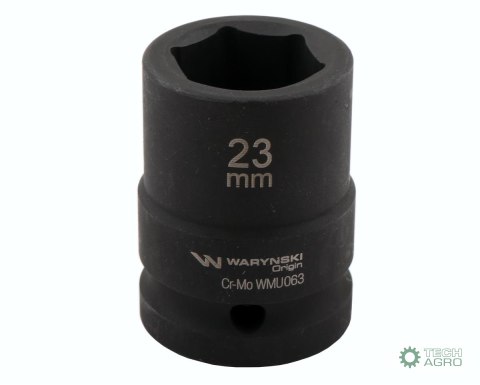 Nasadka udarowa sześciokątna 3/4". 23 mm. CrMo. DIN 3129. Waryński Nasadka udarowa sześciokątna 3/4". 23 mm. CrMo. DIN 3129. Waryński
