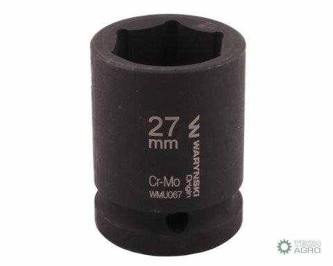 Nasadka udarowa sześciokątna 3/4". 27 mm. CrMo. DIN 3129. Waryński Nasadka udarowa sześciokątna 3/4". 27 mm. CrMo. DIN 3129. Waryński
