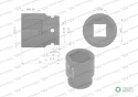 Nasadka udarowa sześciokątna 3/4". 34 mm. CrMo. DIN 3129. Waryński