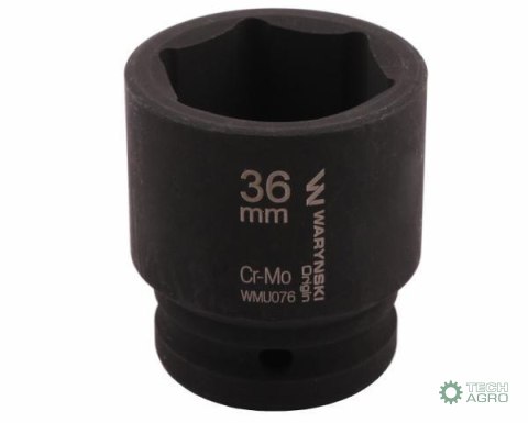Nasadka udarowa sześciokątna 3/4". 36 mm. CrMo. DIN 3129. Waryński Nasadka udarowa sześciokątna 3/4". 36 mm. CrMo. DIN 3129. Waryński