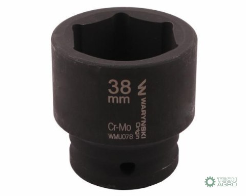 Nasadka udarowa sześciokątna 3/4". 38 mm. CrMo. DIN 3129. Waryński Nasadka udarowa sześciokątna 3/4". 38 mm. CrMo. DIN 3129. Waryński