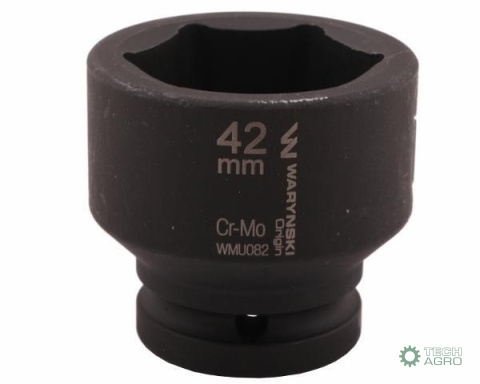 Nasadka udarowa sześciokątna 3/4". 42 mm. CrMo. DIN 3129. Waryński Nasadka udarowa sześciokątna 3/4". 42 mm. CrMo. DIN 3129. Waryński
