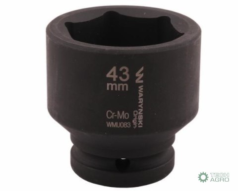 Nasadka udarowa sześciokątna 3/4". 43 mm. CrMo. DIN 3129. Waryński Nasadka udarowa sześciokątna 3/4". 43 mm. CrMo. DIN 3129. Waryński