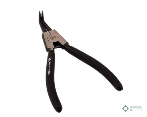 Szczypce do pierścieni osadczych 180 mm zewnętrzne wygięte Waryński Szczypce do pierścieni osadczych 180 mm zewnętrzne wygięte Waryński