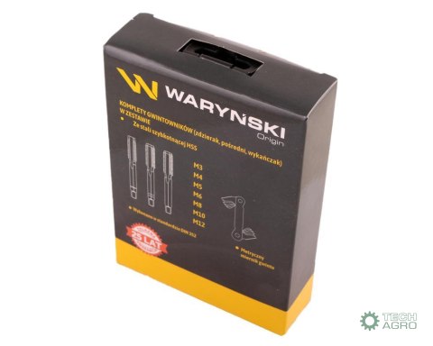 Zestaw gwintowników M3-M12 ze stali HSS 21 el Waryński Zestaw gwintowników M3-M12 ze stali HSS 21 el Waryński