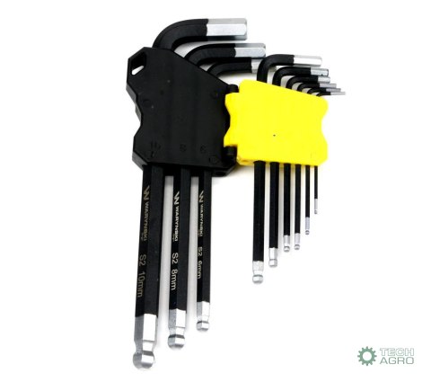 ZESTAW KLUCZY HEX 1.5-10 S2 9EL WARYŃSKI WARYŃSKI PRZEDŁ. ZESTAW KLUCZY HEX 1.5-10 S2 9EL WARYŃSKI WARYŃSKI PRZEDŁ.