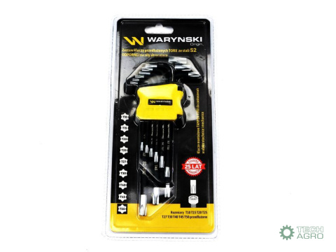 ZESTAW KLUCZY PRZEDŁ.TORX T10-T50 9EL WARYŃSKI ZESTAW KLUCZY PRZEDŁ.TORX T10-T50 9EL WARYŃSKI