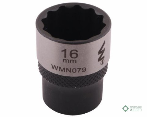 "Nasadka dwunastokątna 3/8"". 16 mm. CrV 0BV30. DIN 3124. Waryński "Nasadka dwunastokątna 3/8"". 16 mm. CrV 0BV30. DIN 3124. Waryński