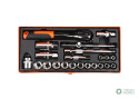 Zestaw kluczy nasadowych 3/8" (22 el) TEGER
