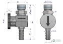 Kran paliwa C-330/C-360 50552110 ORYGINAŁ URSUS