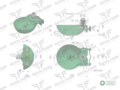 POIDŁO DLA KRÓW H-200/6 1,4L ROYAL FARM POIDŁO DLA KRÓW H-200/6 1,4L ROYAL FARM