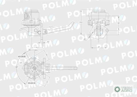 Pompa zasilająca 01260044 POLMO Pompa zasilająca 01260044 POLMO