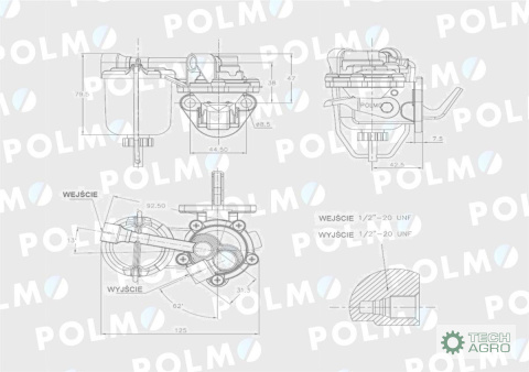 Pompa zasilająca 4222094M91 4222094R91 POLMO Pompa zasilająca 4222094M91 4222094R91 POLMO