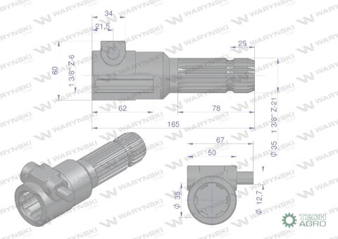 REDUKCJA ADAPTER 1 3/8 6NA 1 3/8 21 WARY REDUKCJA ADAPTER 1 3/8 6NA 1 3/8 21 WARY