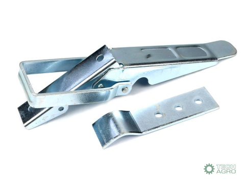 Spinacz, zaczep, zamek burty uniwersalny 310 mm x 30 mm, klamra wykonana z płaskownika Spinacz, zaczep, zamek burty uniwersalny 310 mm x 30 mm, klamra wykonana z płaskownika