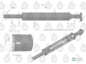 Tłumik okrągły 1040mm 5,3kg C-360 (prosty) ORYGINAŁ URSUS