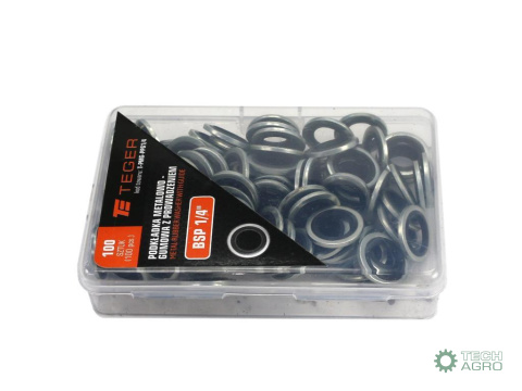 Podkładka metalowo gumowa z prowadzeniem BSP 1/4" TEGER Podkładka metalowo gumowa z prowadzeniem BSP 1/4" TEGER