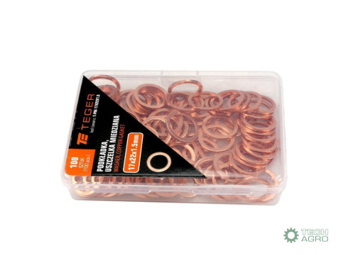 Podkładka. uszczelka miedziana 17x22x1.5 TEGER Podkładka. uszczelka miedziana 17x22x1.5 TEGER