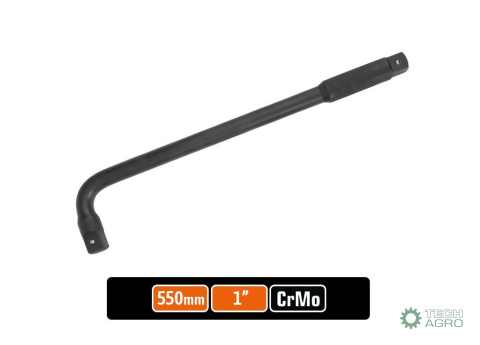 Pokrętło do nasadek TYP L 1" 550 mm - kute / stal Cr-Mo / TEGER Pokrętło do nasadek TYP L 1" 550 mm - kute / stal Cr-Mo / TEGER