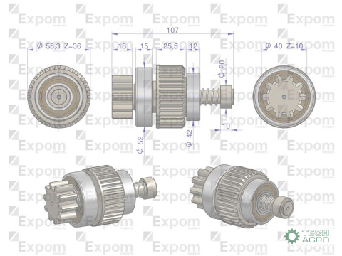 ZESPÓŁ SPRZ.ROZR. N/T MF3 EXPOM ZESPÓŁ SPRZ.ROZR. N/T MF3 EXPOM