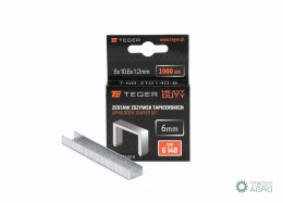 Zestaw zszywek tapicerskich HEAVY DUTY (typ G/140) 6/10,6/1,2mm / 1000 szt / TEGER