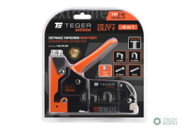 Zszywacz tapicerski HEAVY DUTY 4w1 (typ G/140, S28, NAIL, PIN) / 4-14mm Extreme / TEGER